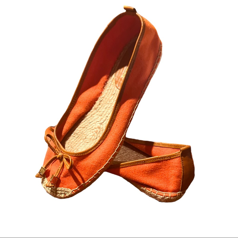 Michael Kors Orange Flats Size 9